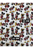 Yapışkanlı Mickey Mouse Suni Deri  Kutu Kılıf Cüzdan Anahtarlık Kaplama  21x30 cm thumbnail 1