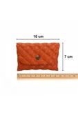 Kapitone Mini Kartlık Cüzdan  Para Kesesi Kart Tutucu Çıtçıtlı Model 10x7 cm thumbnail 3