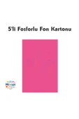 Fosforlu Fon Kartonu 50 X 70 120 G Pembe Renk 5'li Rulo thumbnail 1