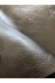 Kendinden Yapışkanlı Gümüş Suni Deri 21x30 cm  Çanta Ayakkabı Sandalye  Koltuk Tamiri Kumaşı thumbnail 3