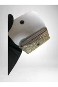 Parıltılı Mini Kartlık Cüzdan  Para Kesesi Kart Tutucu Çıtçıtlı Model 10x7 cm thumbnail 5