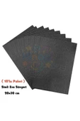 Siyah Renkli Simli Eva Süngeri 20x30 cm 10'lu Paket 1.5 mm thumbnail 1