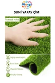 ( 50 Adet ) Yapay Çim A3 30x40 cm Maket Çim Dekoratif Yapay Çim Halı Teraryum Suni Çim thumbnail 2