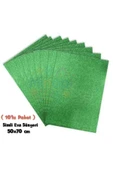 Yeşil Renkli Simli Eva Süngeri 50X70 cm 10'lu Paket 1.5 mm thumbnail 1