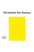 Fosforlu Fon Kartonu 50 X 70 120 G Sarı Renk 5'li Rulo thumbnail 1