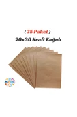 75 Paket Kraft Kağıt 90 gr Saman Kağıt 20x30 Paketi 100'lü thumbnail 1