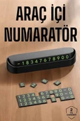 Araç İçi Numaratör Numaralık Torpido Üstü Açılır Kapanır Telefon Numarası Bırakma thumbnail 2