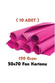Fuşya - Koyu Pembe Fon Kartonu 50x70 cm 10'lu Paket 120 gr Renkli Fon Kartonu thumbnail 1
