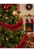 120 Cm Yılbaşı Çam Ağacı Seti | RGB Peri Led Işıklı Ve Yılbaşı Süsleri Paketi | Kar Spreyi | Noel thumbnail 8