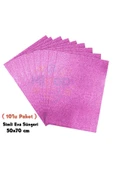 Pembe Renkli Simli Eva Süngeri 50X70 cm 10'lu Paket 1.5 mm thumbnail 1