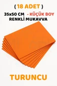 Turuncu Renkli Mukavva 18 Adet 35x50 cm Sert Karton Mukavva thumbnail 1