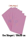 Pembe Renkli Eva Süngeri 20X30 cm 10'lu Paket 1.5 mm thumbnail 1