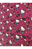 Yapışkanlı Hello Kitty'li Suni Deri  Kutu Kılıf Cüzdan Anahtarlık Kaplama  21x30 cm thumbnail 3