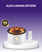 3D Alev Efektli Hava Nemlendirici – Uzaktan Kumandalı ve 8 Saat Çalışma Süreli thumbnail 1