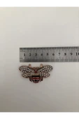 Taşlı Metal Arı  Ayakkabı ve Aksesuar Tokası Şık Süsleme Klipsi (3x5.5 cm) ( 1 ÇİFT ) thumbnail 7