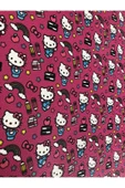 Yapışkanlı Hello Kitty'li Suni Deri  Kutu Kılıf Cüzdan Anahtarlık Kaplama  21x30 cm thumbnail 4