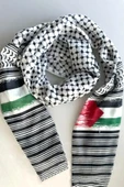İSTANBULSTYLEMODA Unisex Günlük Kullanıma Uygun Puşi Şal Kefiye Filistin Bayrak Fular Afl2364 thumbnail 5