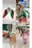 İSTANBULSTYLEMODA FİLİSTİN TEMALI FULAReşarp 45x45 Unisex Günlük Kullanıma Uygun Puşi Şal Kefiye Filistin Bayrak thumbnail 4