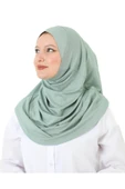 FLORA TEKSTİL Hazır Türban Pratik Eşarp Tesettür Hijab Hazır Giyim Türban Yumuşak Başörtü Şal THB7225 thumbnail 4