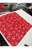 İSTANBULSTYLEMODA Kırmızı Ay Yıldız Türk Bayrağı Temalı Pamuk Kumaş Fular - Bandana - 23 Nisan, 29 Ekim, 19 Mayıs thumbnail 5