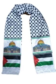 İSTANBULSTYLEMODA Kaliteli Filistin Bayraklı Atkı Şal Fular one size AFL2363 thumbnail 1