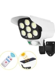 Solar Bahçe Aydınlatması Hareket Sensörlü Uzaktan Kumandalı Kamera Görünümlü thumbnail 3