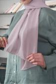 İSTANBULSTYLEMODA Kaliteli Medine Ipeği Şal Soft Pudra 190 X70 Sal2306 thumbnail 5