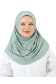 FLORA TEKSTİL Hazır Türban Pratik Eşarp Tesettür Hijab Hazır Giyim Türban Yumuşak Başörtü Şal THB7225 thumbnail 3