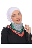 İSTANBULSTYLEMODA Filistin Bayrak Çizgili Filistin Şal Kefiye Küçük Filistin Bayraklar Fular AYN2408 thumbnail 2