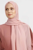 İSTANBULSTYLEMODA Krep Şifon Şal Pudra 210x 75 Flr241433 thumbnail 2