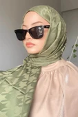 FLORA TEKSTİL KAZAYAĞI DESEN İPEKSİ JAKAR ŞAL - Abiye Şal 180x 70 JKR24147 thumbnail 1