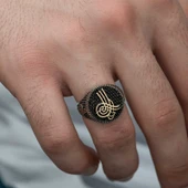 ​​Gümüş Osmanlı Tuğrası Erkek Yüzük thumbnail 3