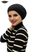 ALDAİR Tesettür Lastikli Kaymaz Dikişsiz Geçmeli Deniz Bonesi Pratik Bone thumbnail 1