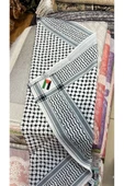 hicazavm Filistin Temalı fular keffiye puşi şal unisex filistin thumbnail 7