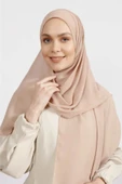 İSTANBULSTYLEMODA Krep Şifon Şal Bej 210x 75 Flr241433 thumbnail 1