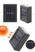 Solar Güneş Enerjili Çift Taraflı Duvar Lambası Çift Taraflı Duvar Lamba Güneş Enerjili thumbnail 4