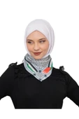 İSTANBULSTYLEMODA Filistin Bayrak Çizgili Filistin Şal Kefiye Küçük Filistin Bayraklı Fular Saçaksızlı Unisex AYN2408 thumbnail 2