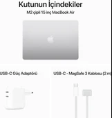 MacBook Air M2 8 GB 256 GB SSD 15.3" MQKR3TU/A Gümüş Outlet (Açıklamayı Okuyunuz) thumbnail 4