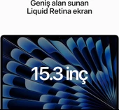 MacBook Air M2 8 GB 512 GB SSD 15.3" MQKX3TU/A Gece Yarısı Outlet (Açıklamayı Okuyunuz) thumbnail 3