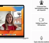 MacBook Air M2 8 GB 256 GB SSD 15.3" MQKR3TU/A Gümüş Outlet (Açıklamayı Okuyunuz) thumbnail 2