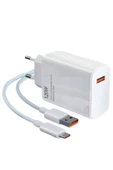 Type C Yüksek Hızlı Şarj Aleti Beyaz 120W Ultra Uzun Ömürlü thumbnail 3