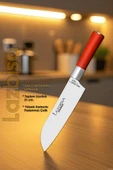 Red Craft Serisi Mutfak Bıçak Santoku Şef Bıçağı Et Ekmek Sebze Salata Şef Bıçağı HDS-40 thumbnail 2