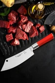 Red Craft Serisi Mutfak Bıçak Action Şef Bıçağı Et Ekmek Sebze Salata Şef Bıçağı HDS-39 thumbnail 1