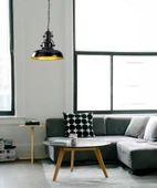 Berlin Retro Avize Siyah / Metal - E27 Duylu thumbnail 4