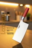 Red Craft Serisi Mutfak Bıçak Uzakdoğu Şef Bıçağı Et Ekmek Sebze Salata Şef Bıçağı HDS-37 thumbnail 2