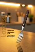 Hand Craft Serisi Steak Et Bıçağı Çatalı 6 Lı Set Mutfak Bıçak Seti HDS-69 thumbnail 3