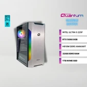Quantum Gaming Dazzle DZ1701 Intel Ultra 5 225F 32GB DDR5 1TB NVMe SSD RTX 5060 8GB Gaming Masaüstü Bilgisayar thumbnail 1
