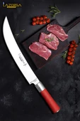 Red Craft Serisi Mutfak Bıçak Vodo Şef Bıçağı Et Ekmek Sebze Salata Şef Bıçağı HDS-41 thumbnail 1