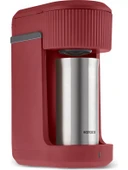 Karaca Mono Personal Filtre Kahve Makinesi ve Inox Kişisel Termos Hediyeli Red thumbnail 6