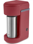 Karaca Mono Personal Filtre Kahve Makinesi ve Inox Kişisel Termos Hediyeli Red thumbnail 4